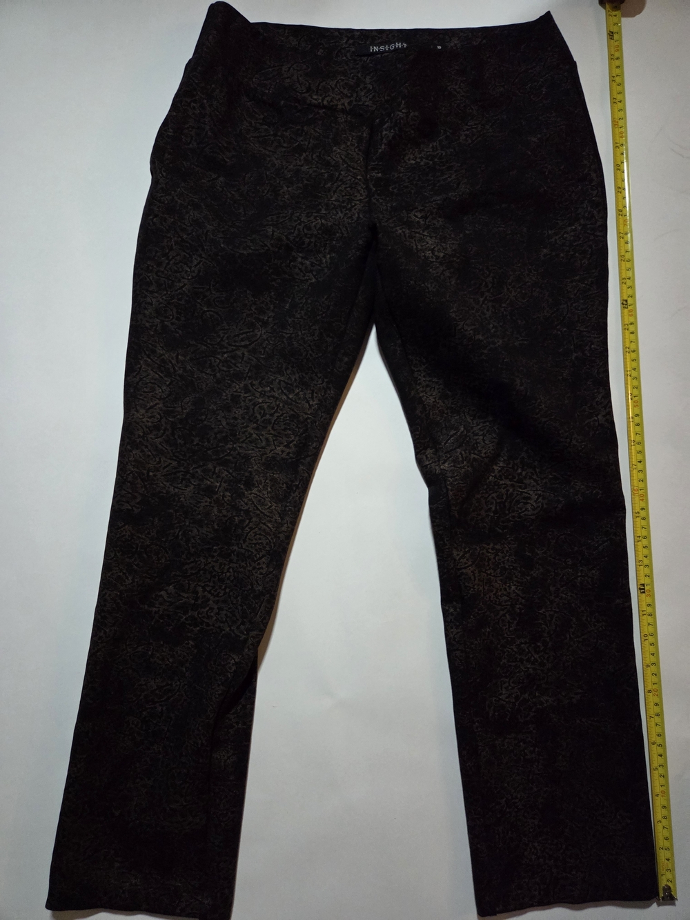 Insight Black Tonal Pattern Chinos